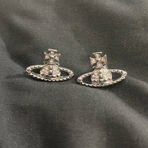 Vivienne Westwood Crystal Bas Relief Earrings